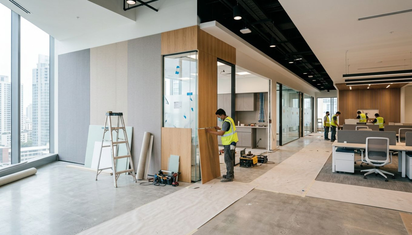 Rénover ses bureaux : quel revêtement privilégier pour booster l'image entreprise